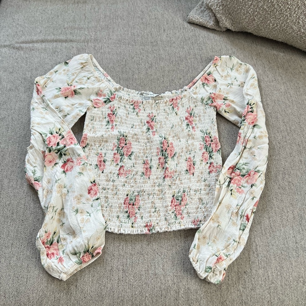 American Eagle Floral Crop Top